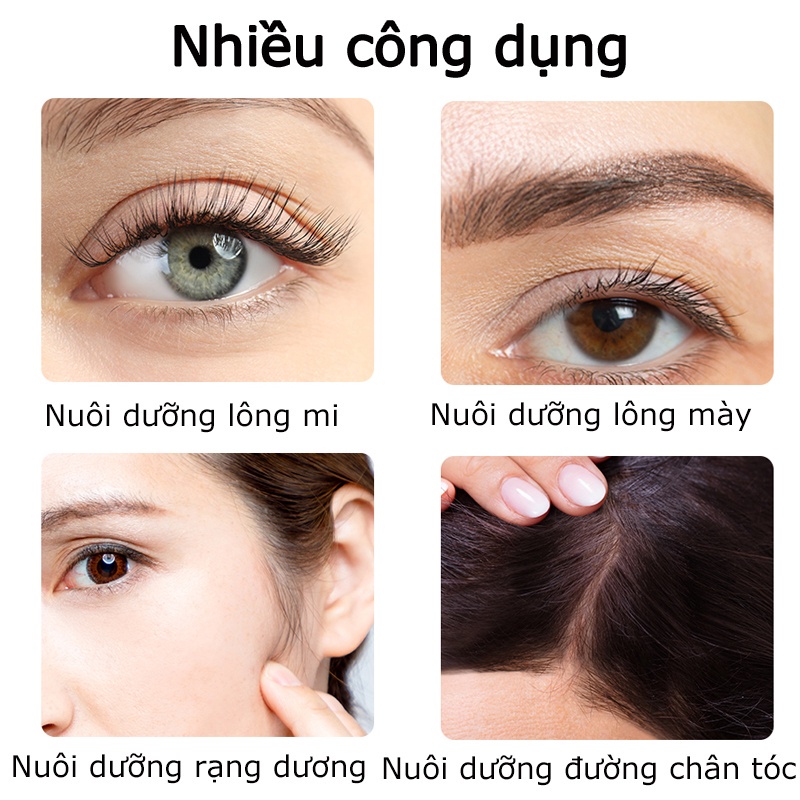 Tinh Chất Mọc Mi 10ML Kích Thích Mọc Lông Mi Làm Dày Lông Mi Nhanh Tự Nhiên Nuôi Dưỡng Mi Dài Và Cong