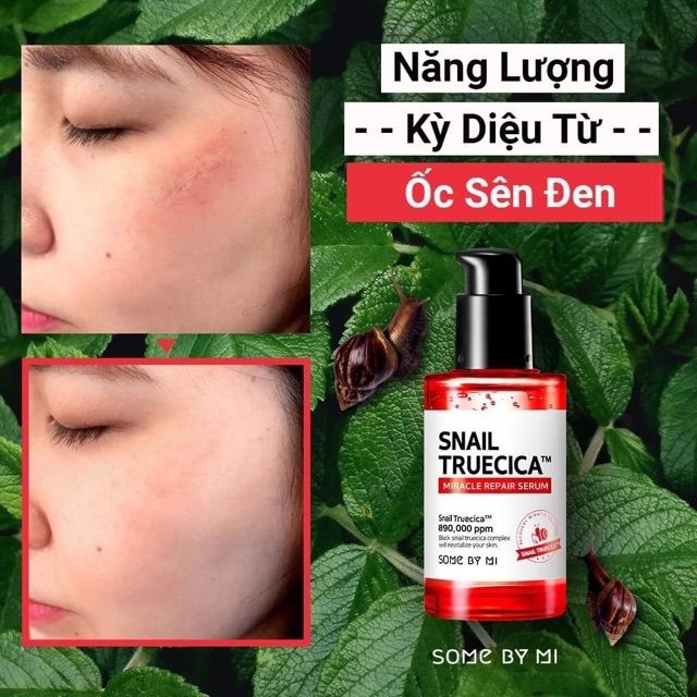 [Mã INCU50 giảm 50K đơn 250K] Tinh Chất Phục Hồi Da Some By Mi Snail Truecica Miracle Repair Serum 50ml