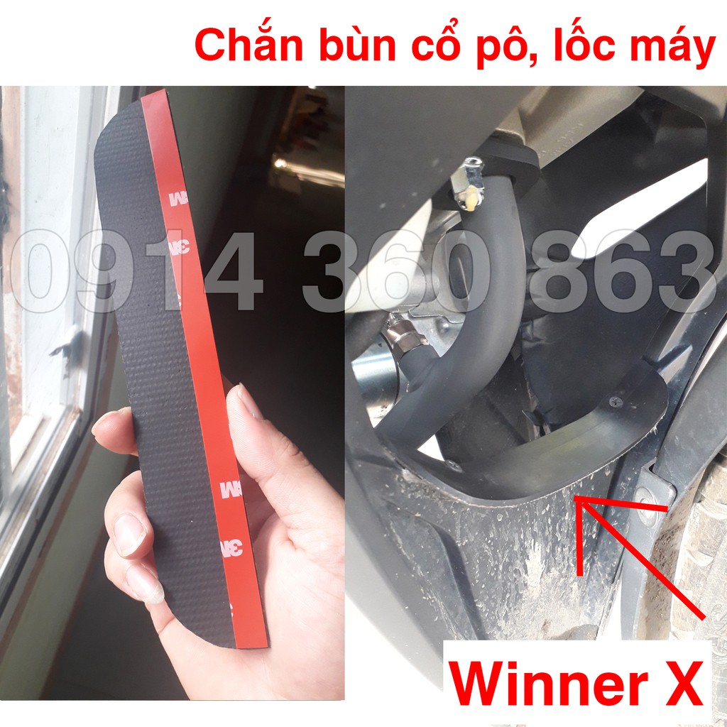 Miếng Chắn bùn cổ pô Winner x bằng cao su mẫu mới 2021