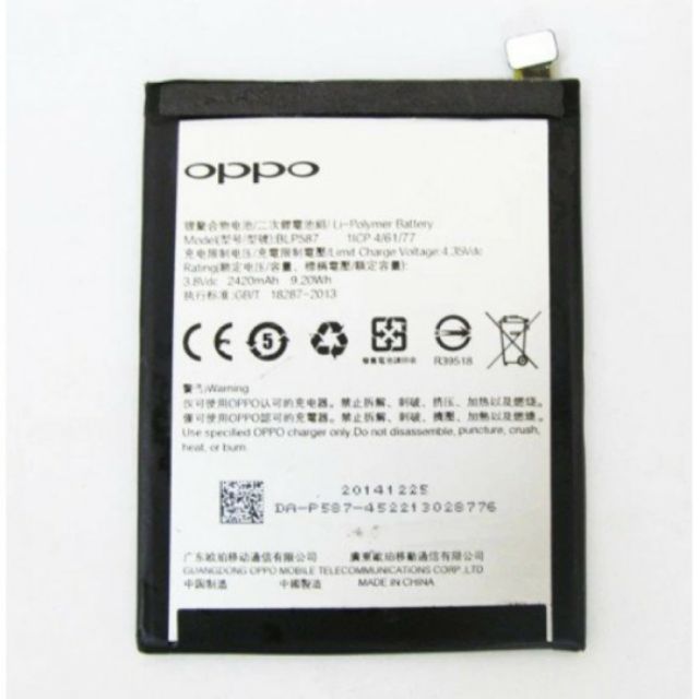 Pin Oppo R1C R8207 (BLP587) 2420mAh bảo hành 6 tháng
