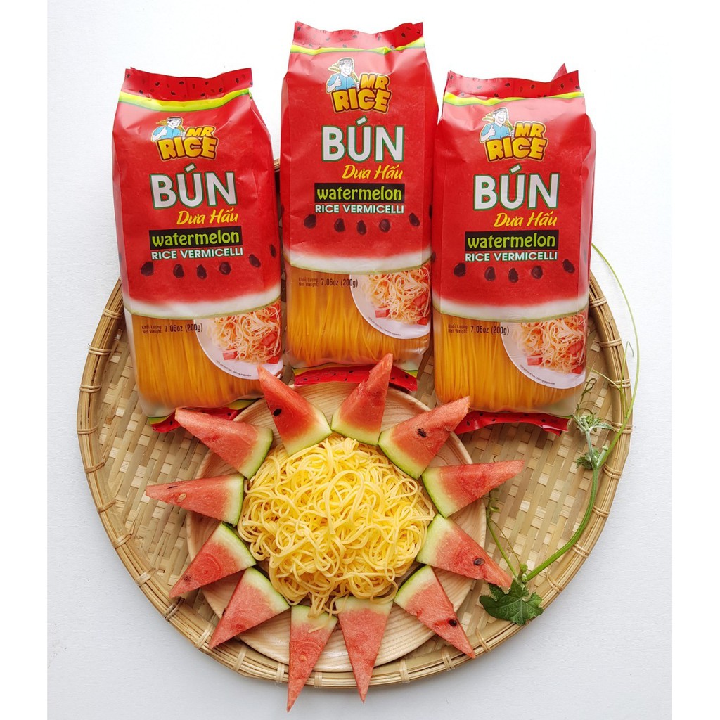 [HCM_freeship] Bún dưa hấu - Bún tươi dạng khô từ dưa hấu Duy Anh Food