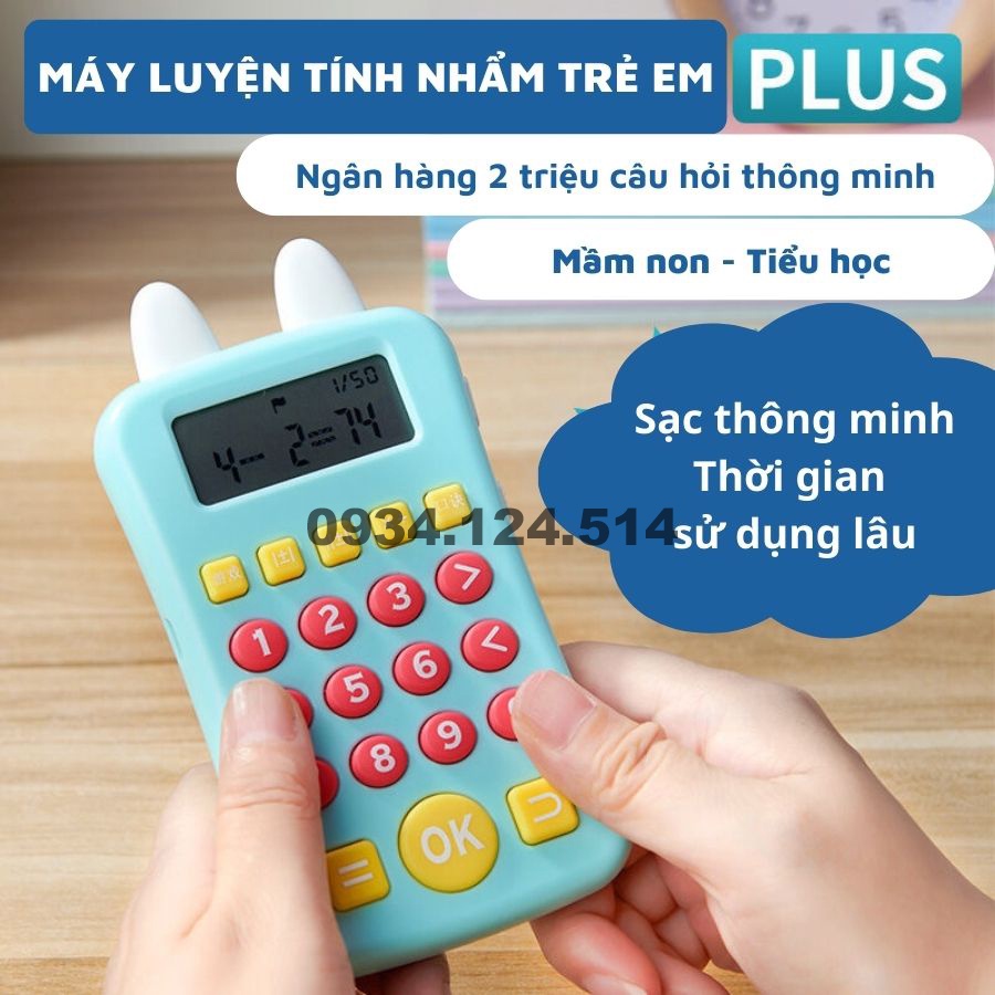 Đồ Chơi Giáo Dục Sớm Máy Luyện Tính Nhẩm Cho Trẻ Em Nói TIếng Việt