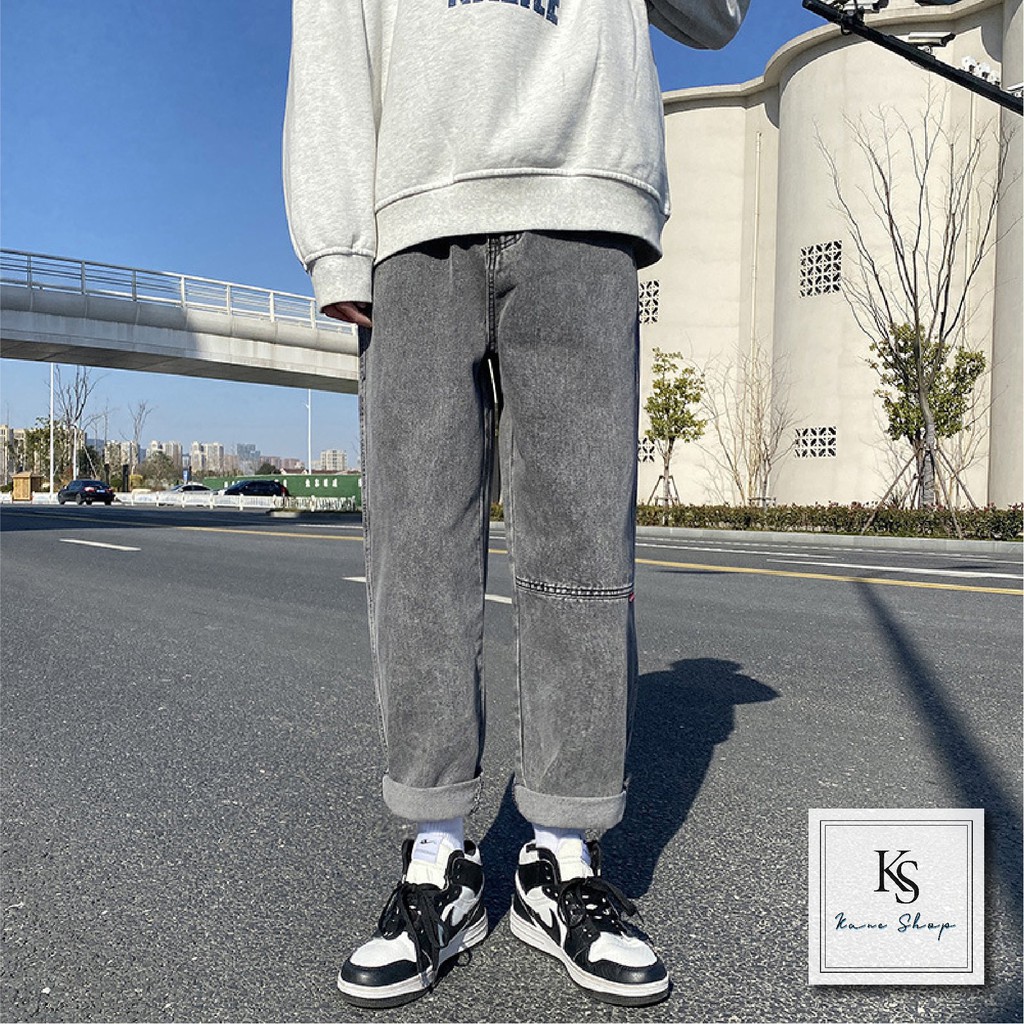 Quần Jean nam ống rộng KANE, Quần Jean baggy phong cách Hàn Quốc cao cấp | BigBuy360 - bigbuy360.vn