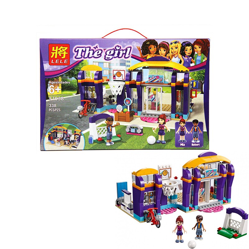 Bộ đồ chơi lắp ráp le,go Friends Trung tâm thể thao thể thao Heartlake 338 chi tiết - LELE 37038