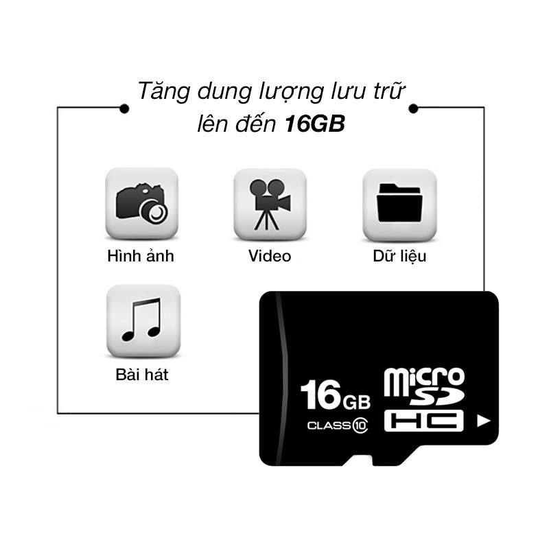 Thẻ nhớ 16GB microSDHC OEM - Bảo hành 1 năm đổi mới