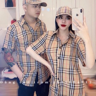 Sơ mi nam nữ bbr kẻ siêu hót