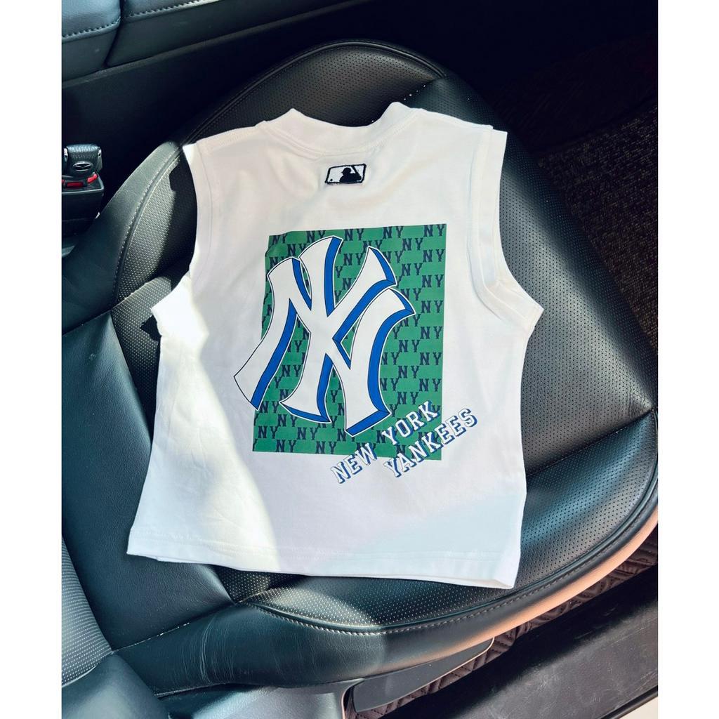Set quần áo tank top MLB NY cho bé , bộ áo thun mùa hè cotton unisex Samy Kids