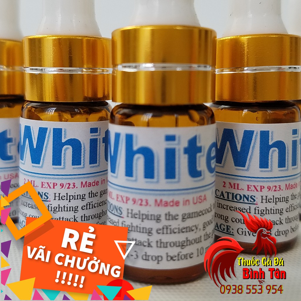 Thuốc Nhỏ Gà Đá Nhanh White - Tăng Hiệu Quả Chiến Đấu (2ml)