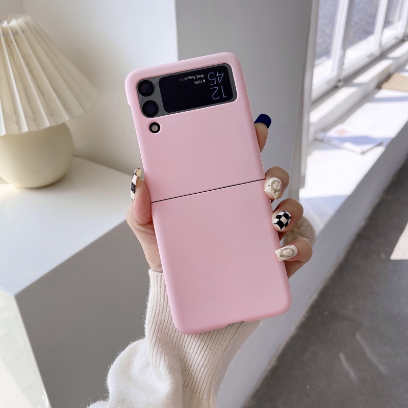 Ốp Điện Thoại Chống Rơi Màu Macaron Cho Samsung Galaxy Z Flip 3