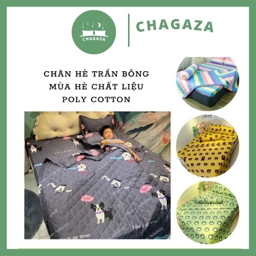 Chăn Hè Trần Bông cho mùa hè Chất Liệu Cotton Poly trần bông 3 lớp ( Được chọn mẫu)