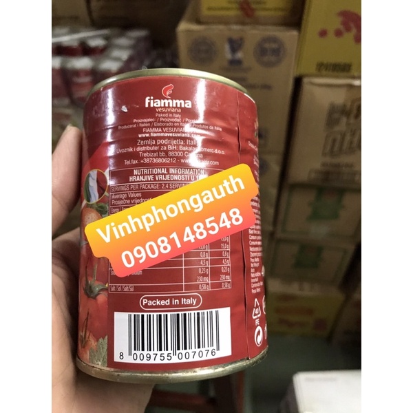 Tomato paste - cà chua xay nhuyễn Fiamma 400gr