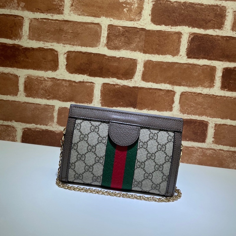 Túi đeo chéo nữ thương hiệu thời trang cao cấp Gucci GC size 19 chất liệu da thật nhập khẩu hàng vip 1-1