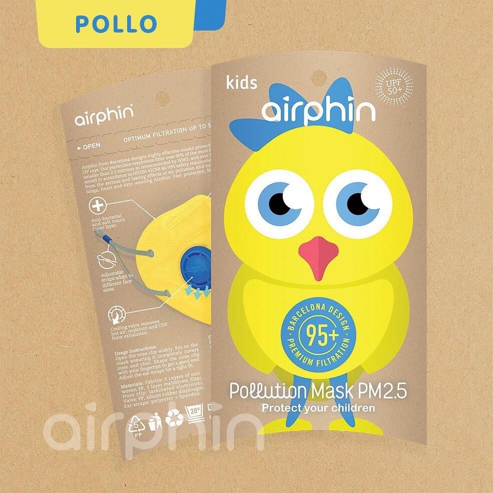 Khẩu trang Airphin CHÍNH HÃNG chống ô nhiễm bụi mịn PM2.5, ngăn chặn virus hiệu quả, mẫu mới nhiều màu