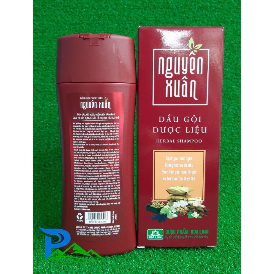 Dầu gội dược liệu Nguyên Xuân đỏ - chai 200ml