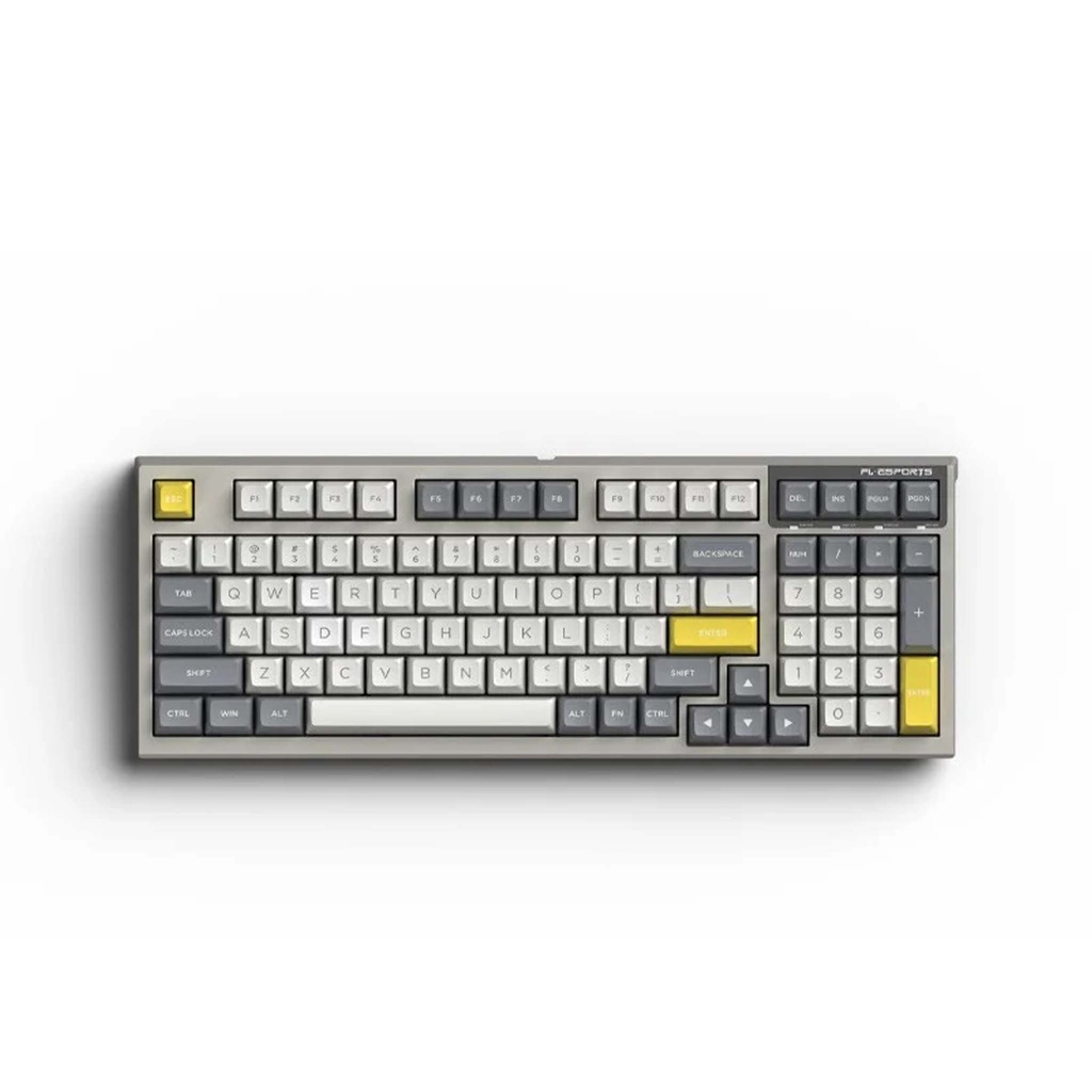 Bàn phím cơ FL-Esports FL980SAM Grey & White - Hàng chính hãng