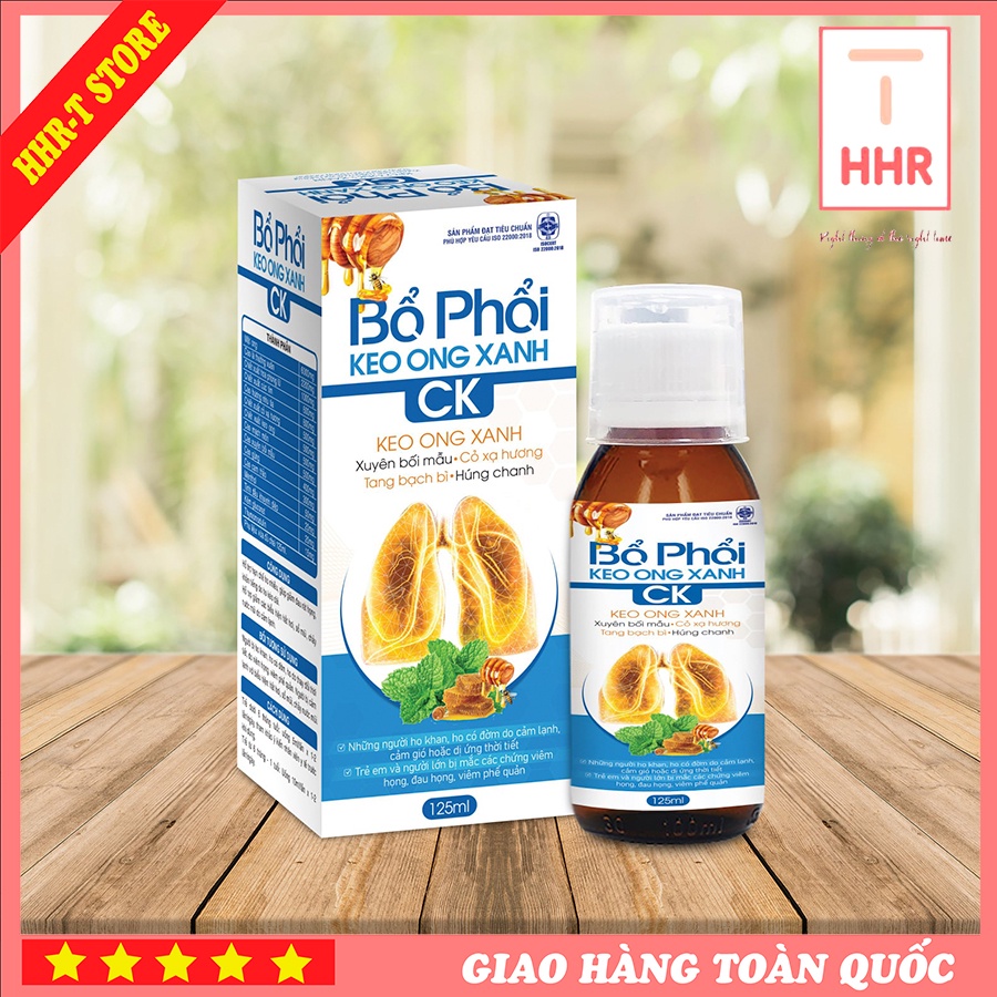 Siro Bổ phổi keo ong xanh CK 125ml giúp giảm đau rát họng