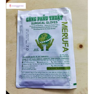 Găng tay y tế phẫu thuật vô trùng Merufa