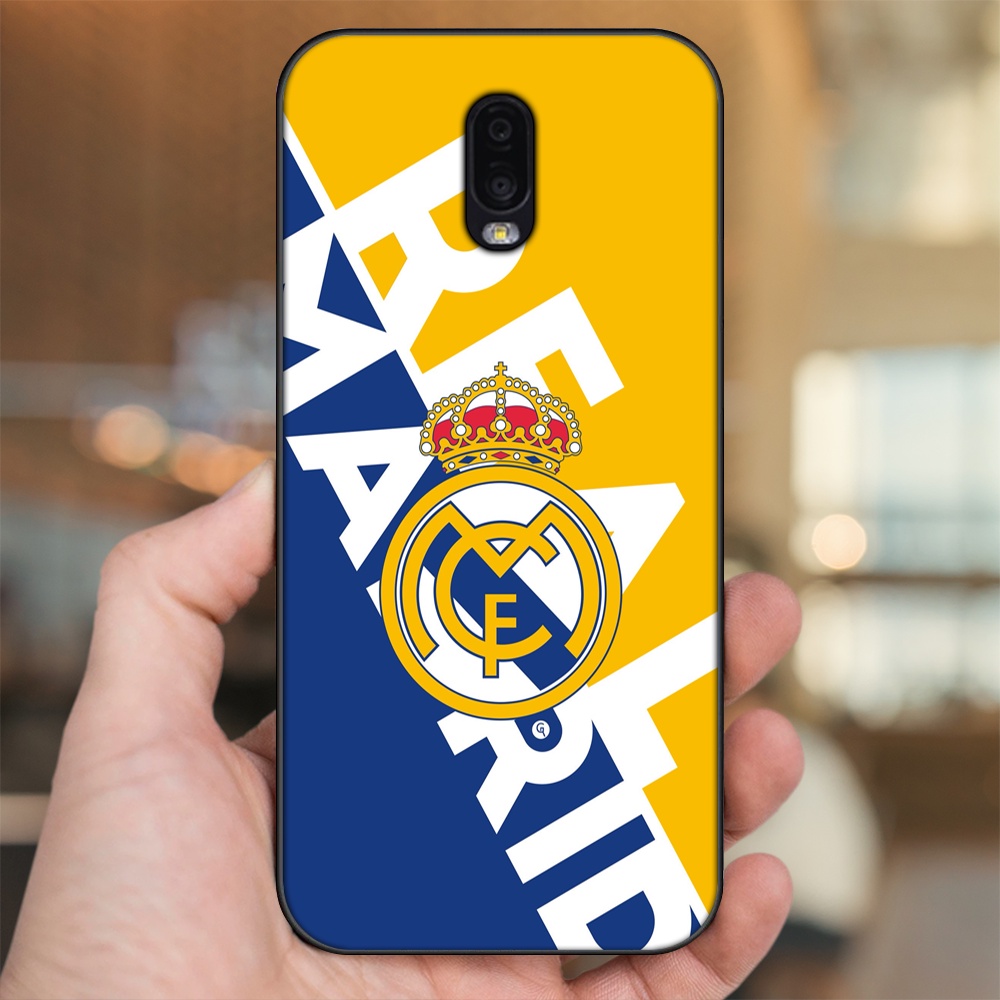 Ốp lưng Samsung J7 Plus viền đen in hình Real Madrid