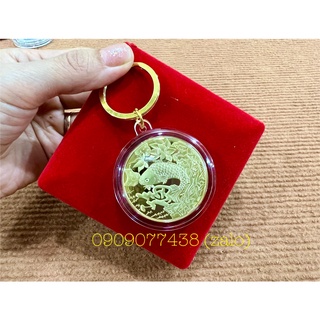 Móc khóa Đồng Xu Cá Chép phong thủy may mắn
