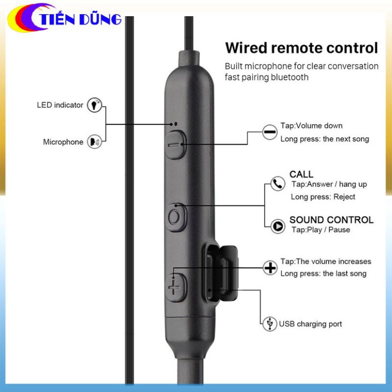 Tai nghe Hoco ES11 dáng thể thao kết nối bluetooth 4.2 ♥️♥️