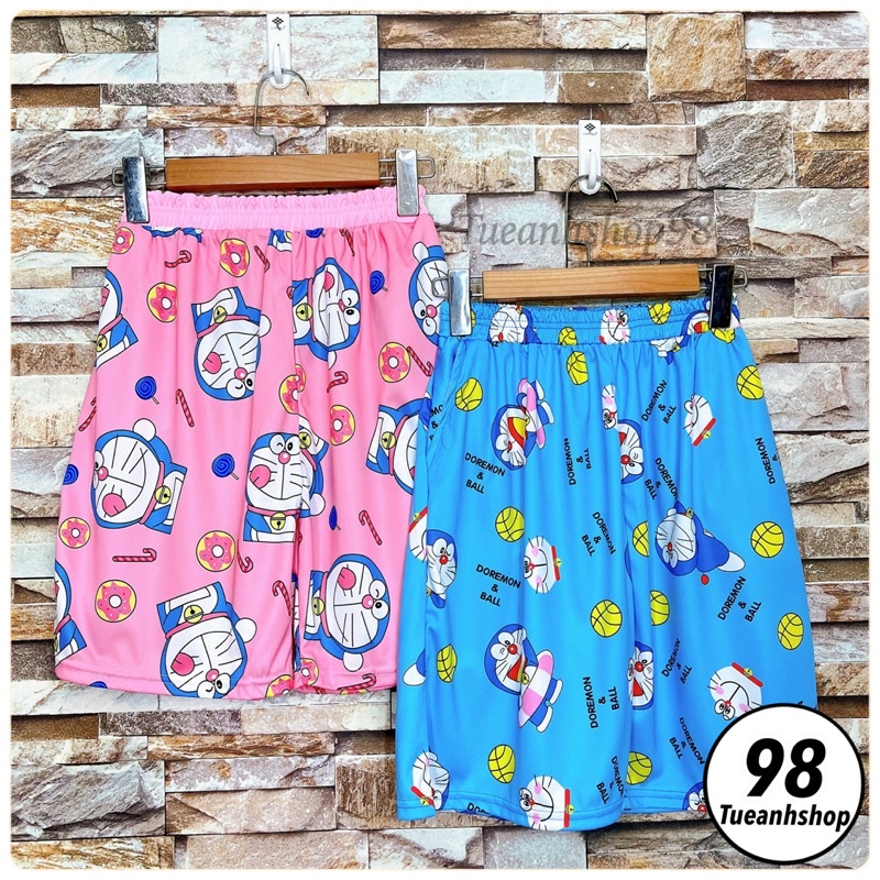 [32 Mẫu Mới] Quần Short Lửng hoạt hình thú Unisex - Quần đùi nam nữ mặc nhà Freesize 38-65kg TUEANHSHOP