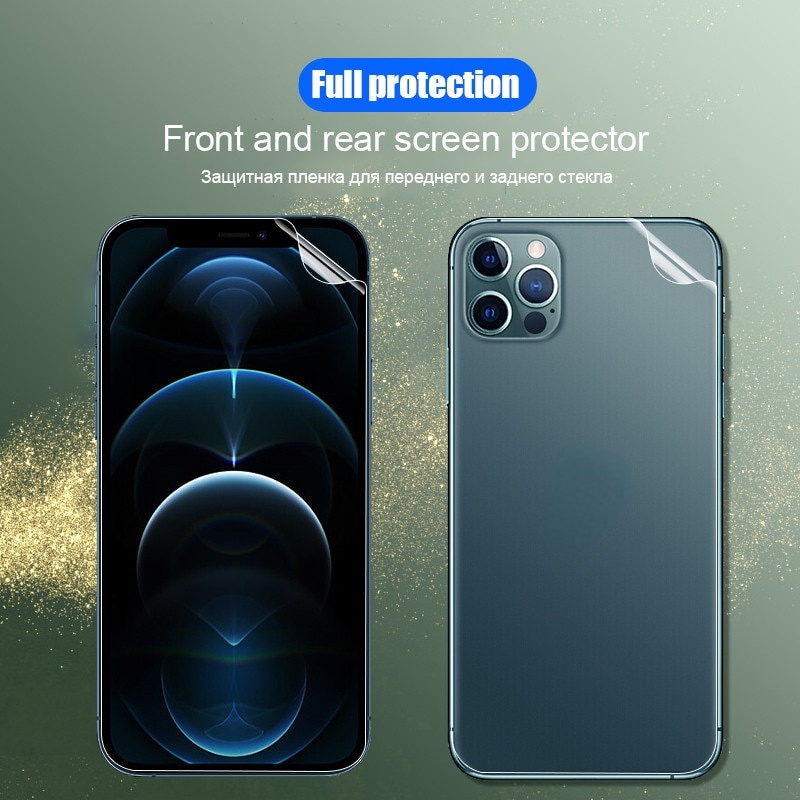 Phim Hydrogel 999D Dán Bảo Vệ Màn Hình Điện Thoại iPhone 14 13 12 11 Pro Max 14 Plus X XR XS Max 6 6s 7 8 Plus SE 2020 2022 Kính