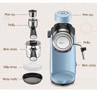 [CHÍNH HÃNG] Máy Pha Cà Phê Bear Tự Động Pha Cafe, Pha Espresso Phong Cách Ý CF-B02V1