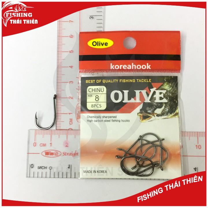 Lưỡi câu cá Chinu Olive Korea