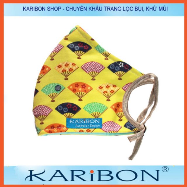 1 khẩu trang Karibon Cotton họa tiết Nhật | BigBuy360 - bigbuy360.vn