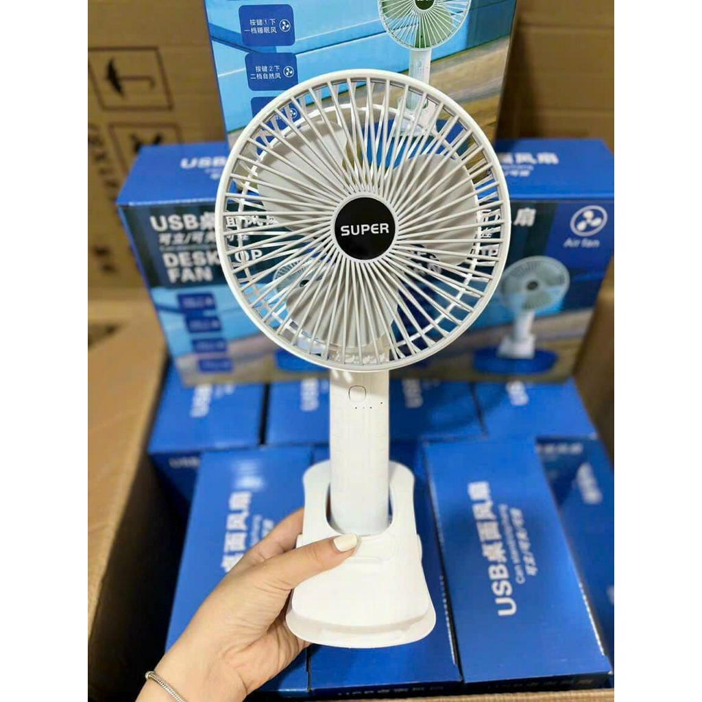 QUẠT SUPER TÍCH ĐIỆN 2 IN 1 KẸP BÀN TIỆN LỢI