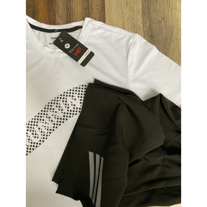 Bộ Thể Thao Nam Running Vải Thun 4 Chiều 💖FREESHIP💖  [NB Fashion] | BigBuy360 - bigbuy360.vn