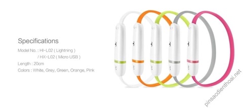 Cáp sạc Mili 8-pin Lightning Cable (20 cm) (HI-L02)