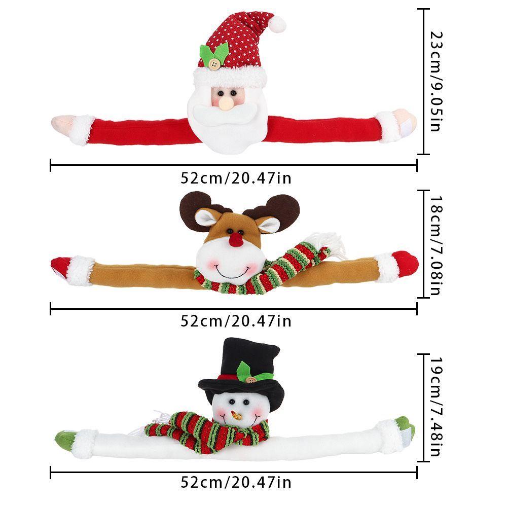WTTLE Khóa Rèm Cửa Hình Ông Già Noel Trang Trí Nhà Cửa Nhân Dịp Giáng Sinh Năm Mới