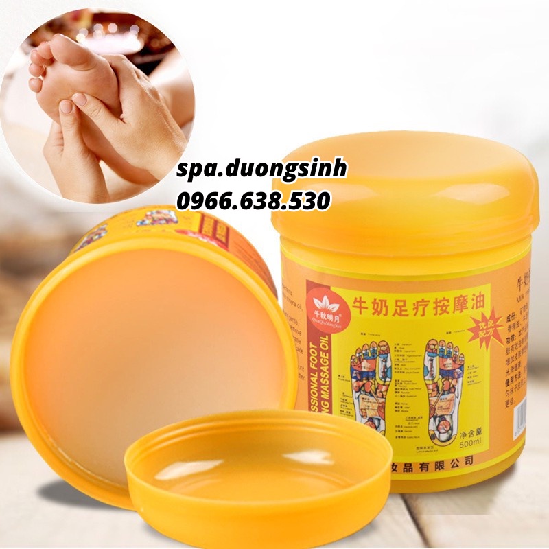 Kem Gừng Massage Chân, Kem Mát Xa Chân Spa Dưỡng Sinh Thơm 500ml