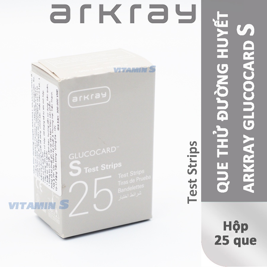 Que thử đường huyết ARKRAY GLUCOCARD S ⚡ Hộp 25 que