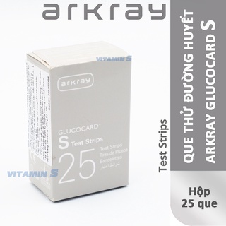 Que thử đường huyết arkray glucocard s ⚡ hộp 25 que