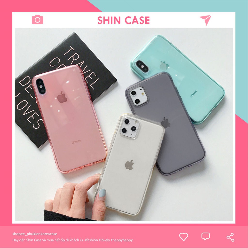 Ốp lưng iphone Pastel Trong Suốt 5/5s/6/6plus/6s/6s plus/6/7/7plus/8/8plus/x/xs/xs max/11/11 pro/11 promax – Shin Case