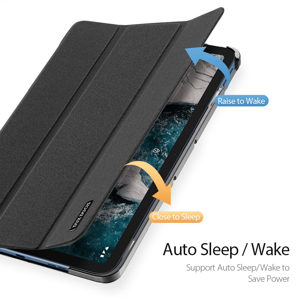 [Chính Hãng DUX DUCIS-Ảnh Thật] Bao da NOKIA T20 10.4&quot; DOMO Series Lưng Cứng Vải Jean