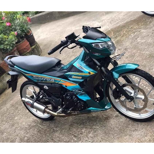 Tem rời Satria Fi 150 dán xe xanh ngọc bích