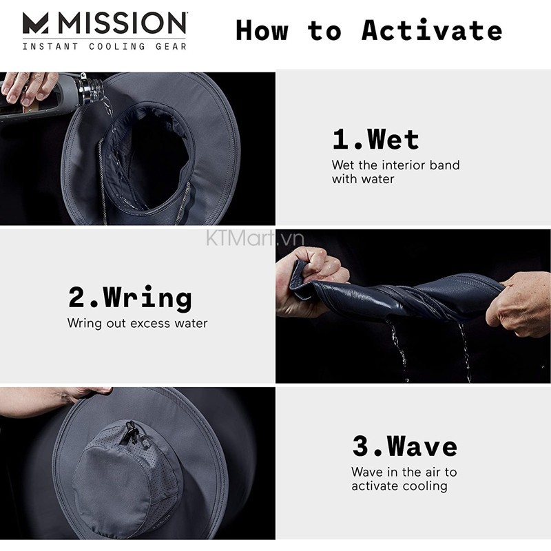 Mũ chống nắng Mission HydroActive Cooling Bucket Hat Mission