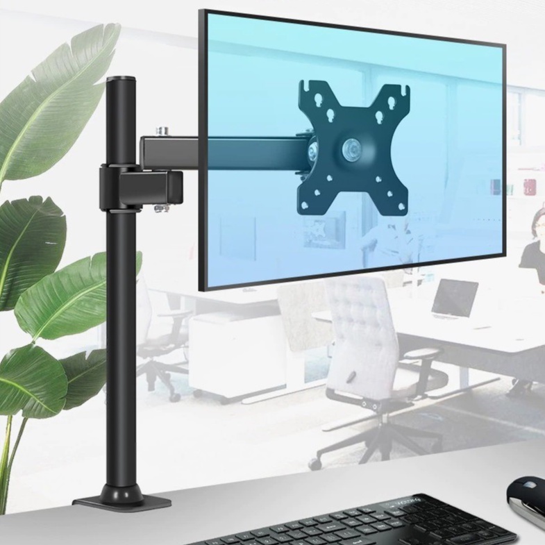 Giá treo Màn Hình Máy Tính 17 - 27 inch có kẹp cạnh bàn và xoay 360 độ