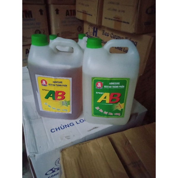 Keo epoxy AB 2 thành phần Đức Anh loại đặc biệt (A1+B1) dán gỗ, sành sứ,kim loại, nhựa,… cặp ~700g