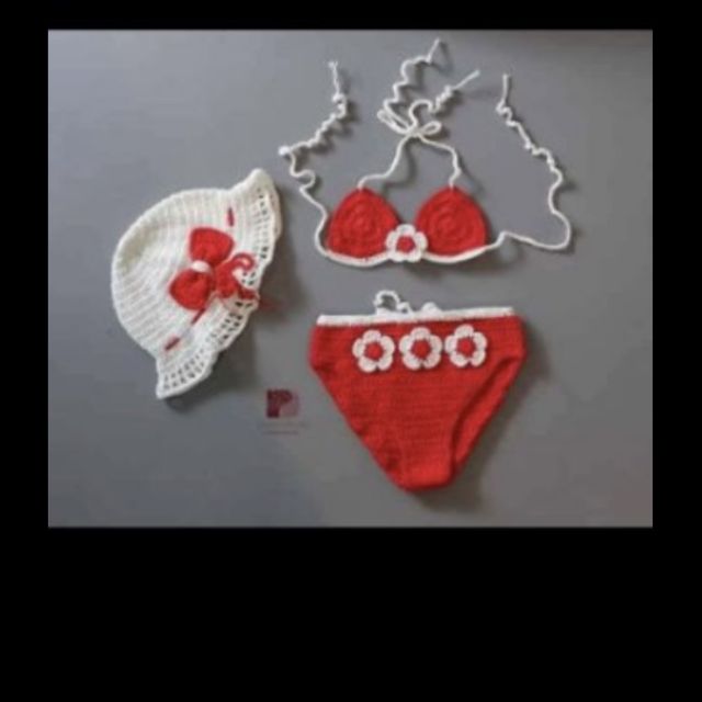 Set bikini và mũ cho bé 6 tháng | BigBuy360 - bigbuy360.vn