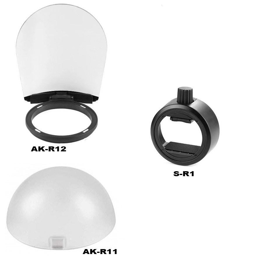 Bộ tản sáng Godox AK-R11 + AK-R12 kèm ngàm S-R1 dùng cho hệ thống đèn Flash