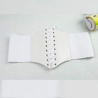 Thắt lưng nữ mặc đầm dây rút bản lớn