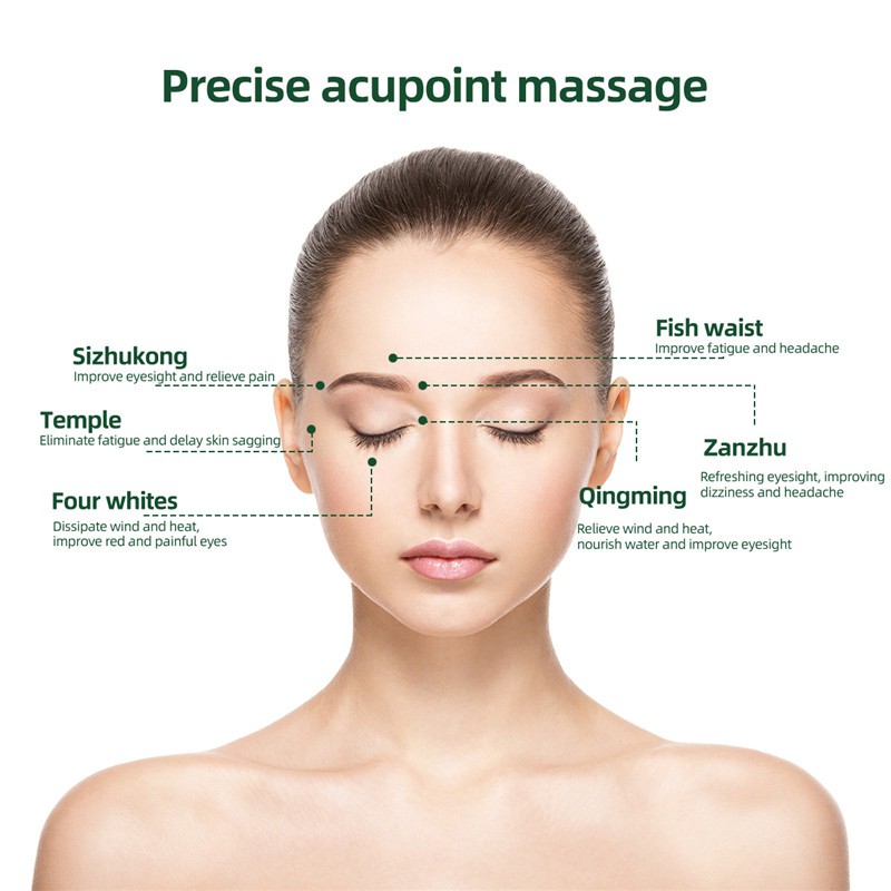 Máy massage vùng mắt CkeyiN AM280 bằng Shiatsu hỗ trợ giảm mệt mỏi cải thiện giấc ngủ