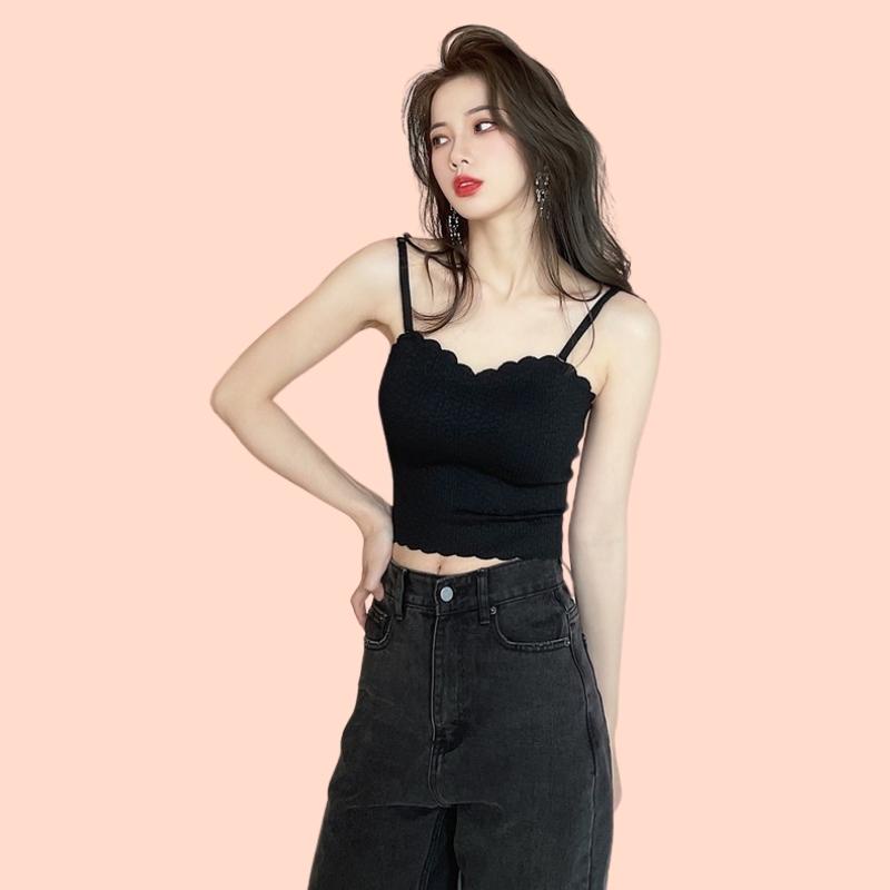 Áo Lót nữ Cotton Dán Dài Su Official Áo Bra Mút Mỏng 2 Dây Nâng Ngực 2122