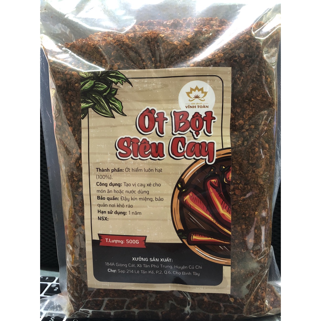 Ớt xay nguyên chất 100% (500g)