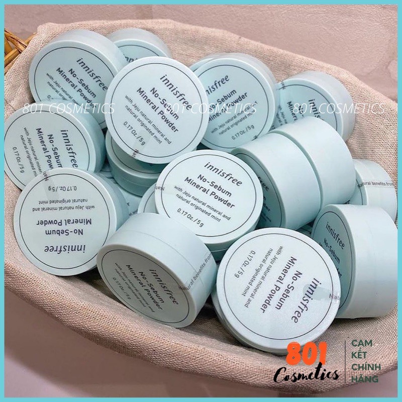 Phấn phủ kiềm dầu Innisfree No-sebum Mineral Power | Phấn phủ dạng bột kiềm dầu Innisfree (5g)