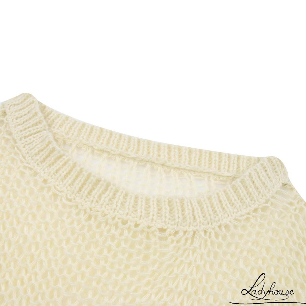 Áo khoác ngoài bikini dệt kim thiết kế khoét rỗng gợi cảm cho nữ